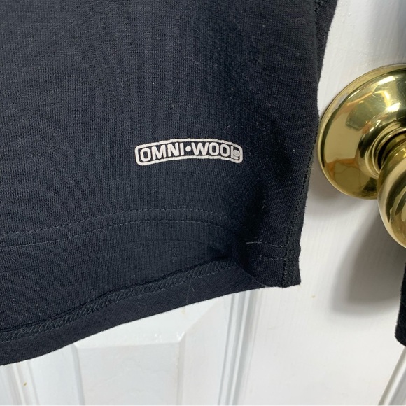 Omni-Wool Men's Large Base Layer Black Long Sleeve Shirt - Picture 4 of 4